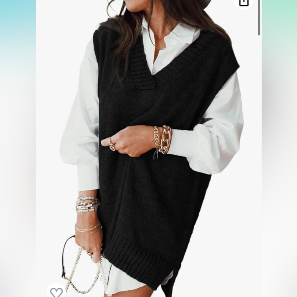 Oversized Sweater Vest